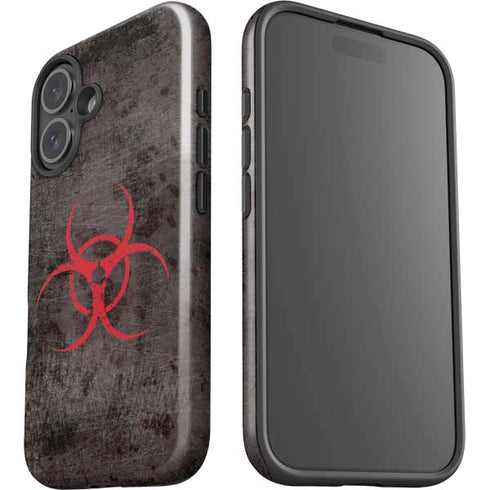 Biohazard Red iPhone 16 Plus Impact Case