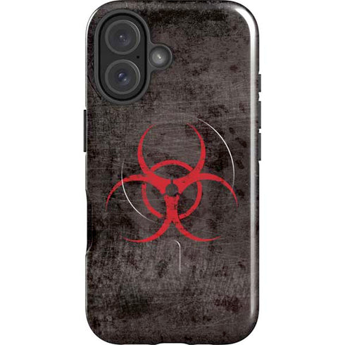 Biohazard Red iPhone 16 Plus Magsafe Impact Case