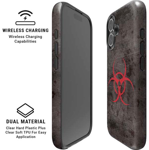 Biohazard Red iPhone 16 Plus Magsafe Impact Case