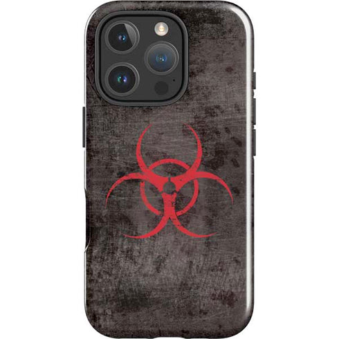 Biohazard Red iPhone 16 Pro Max Impact Case