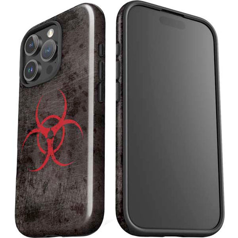 Biohazard Red iPhone 16 Pro Max Impact Case