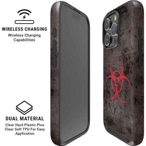Biohazard Red iPhone 16 Pro Max Magsafe Impact Case