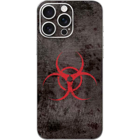 Biohazard Red iPhone 16 Pro Max Skin