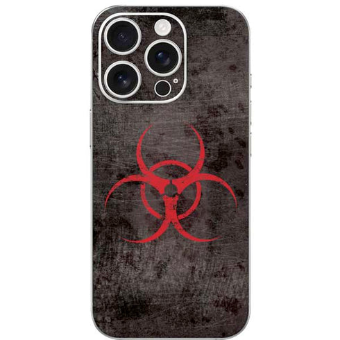 Biohazard Red iPhone 16 Pro Skin