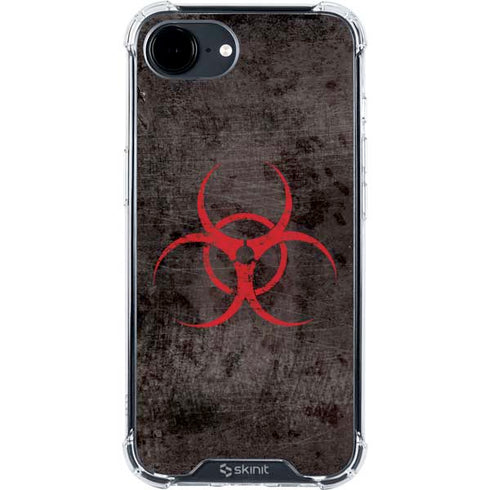 Biohazard Red iPhone 16e Clear Case