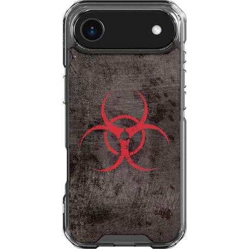 Biohazard Red iPhone 17 Air Clear Case