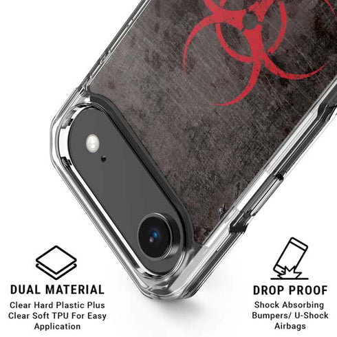 Biohazard Red iPhone 17 Air Clear Case