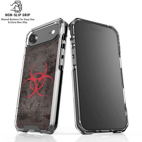 Biohazard Red iPhone 17 Air Clear Case