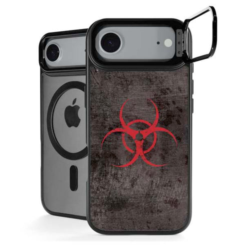 Biohazard Red iPhone 17 Air Kickstand Case