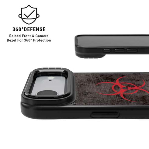 Biohazard Red iPhone 17 Air Kickstand Case