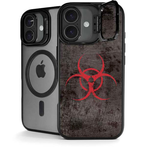 Biohazard Red iPhone 17 Kickstand Case