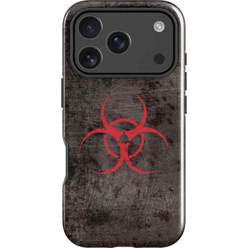Biohazard Red iPhone 18 Pro Impact Case