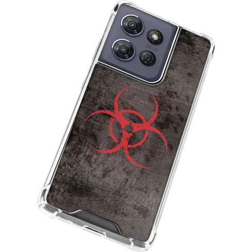 Biohazard Red Moto G 5G (2025) Clear Case
