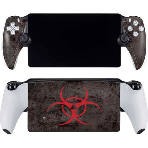 Biohazard Red PlayStation Portal Remote Player Skin