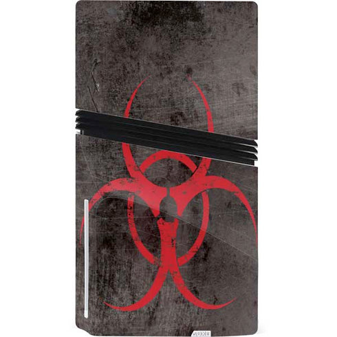 Biohazard Red PS5 Pro Disk Console Skin