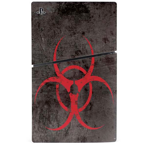 Biohazard Red PS5 Slim Digital Edition Console Skin