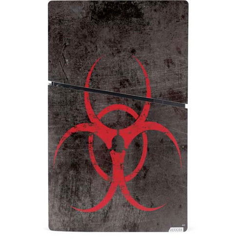 Biohazard Red PS5 Slim Digital Edition Console Skin