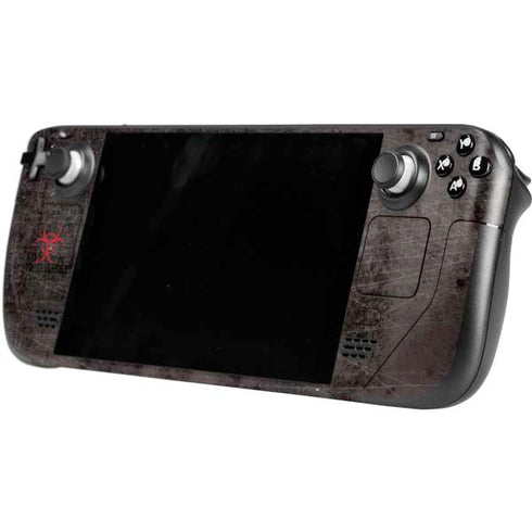Biohazard Red Steam Deck Handheld Gaming Computer OLED Skin