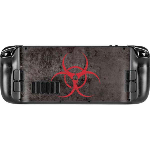 Biohazard Red Steam Deck Handheld Gaming Computer OLED Skin