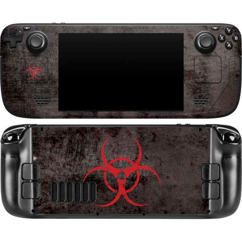 Biohazard Red Steam Deck Handheld Gaming Computer Skin