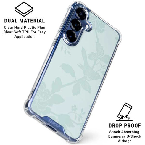 Bird Floral Galaxy S25 Clear Case