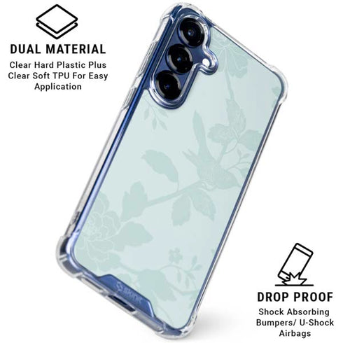 Bird Floral Galaxy S25 Plus Clear Case