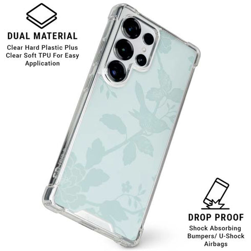 Bird Floral Galaxy S25 Ultra Clear Case
