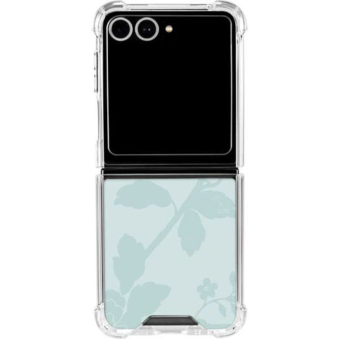 Bird Floral Galaxy Z Flip7 Clear Case