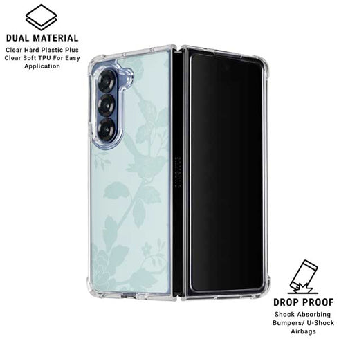 Bird Floral Galaxy Z Fold7 Clear Case