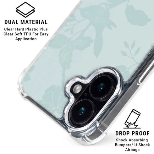Bird Floral iPhone 16 Clear Case