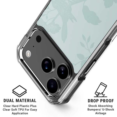 Bird Floral iPhone 17 Pro Max Clear Case