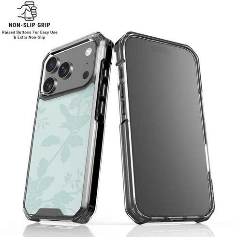 Bird Floral iPhone 18 Pro Clear Case