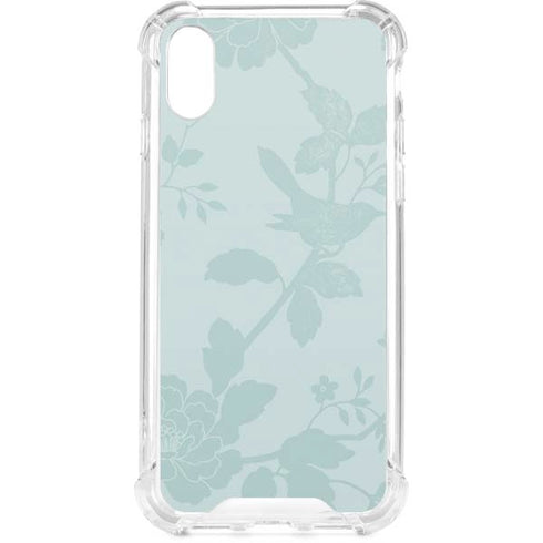 Bird Floral iPhone XS Clear Case