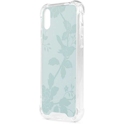 Bird Floral iPhone XS Clear Case