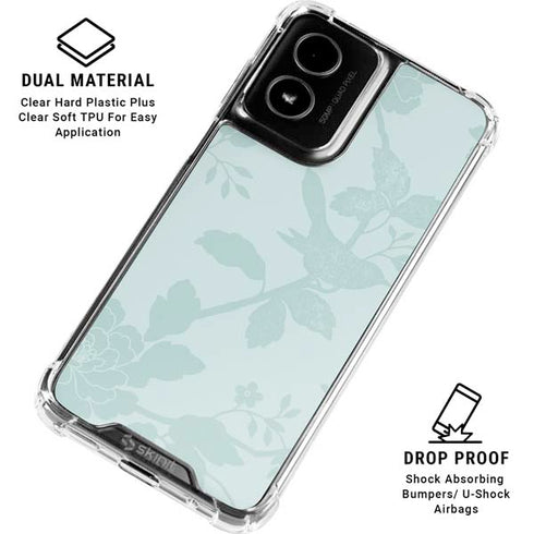 Bird Floral Moto G Power 5G (2024) Clear Case