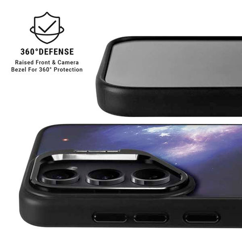 Bird-Shaped Nebula Galaxy S24 FE Kickstand Case