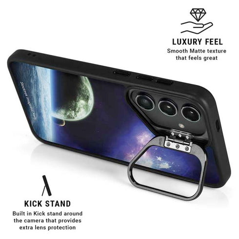 Bird-Shaped Nebula Galaxy S24 Plus Kickstand Case