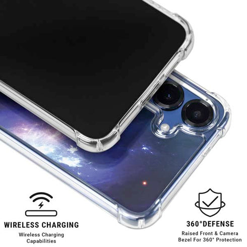 Bird-Shaped Nebula Galaxy S25 Plus Clear Case