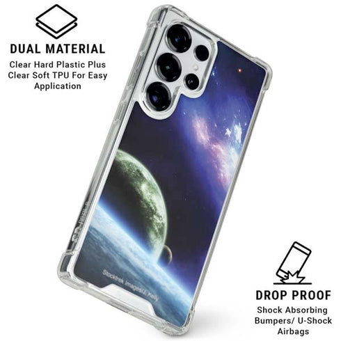 Bird-Shaped Nebula Galaxy S25 Ultra Clear Case