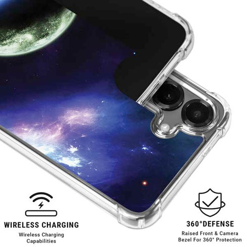 Bird-Shaped Nebula Galaxy S26 Plus Clear Case
