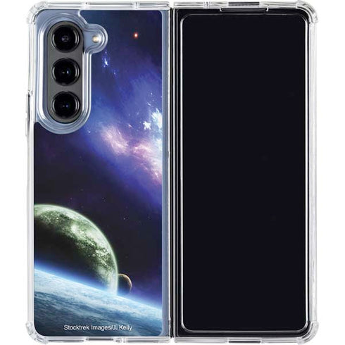 Bird-Shaped Nebula Galaxy Z Fold5 5G Clear Case
