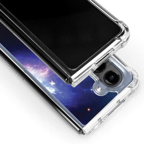 Bird-Shaped Nebula Galaxy Z Fold5 5G Clear Case