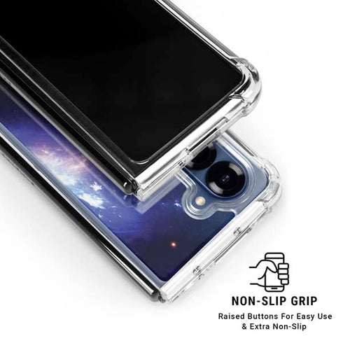 Bird-Shaped Nebula Galaxy Z Fold6 Clear Case