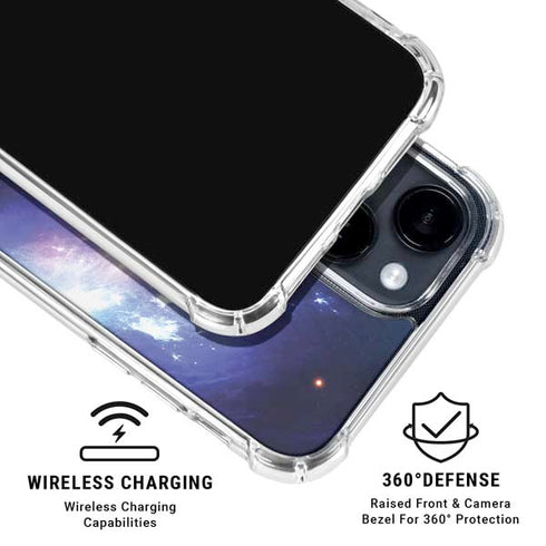 Bird-Shaped Nebula iPhone 15 Clear Case