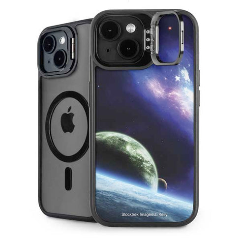 Bird-Shaped Nebula iPhone 15 Kickstand Case