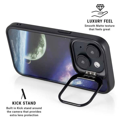 Bird-Shaped Nebula iPhone 15 Kickstand Case