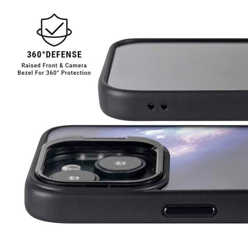 Bird-Shaped Nebula iPhone 15 Kickstand Case