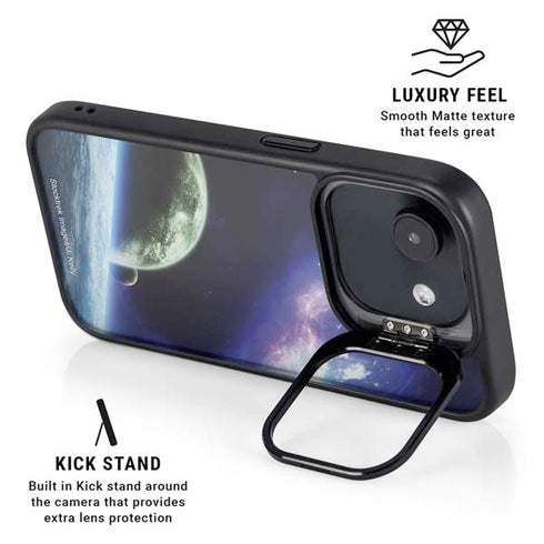 Bird-Shaped Nebula iPhone 16e Kickstand Case