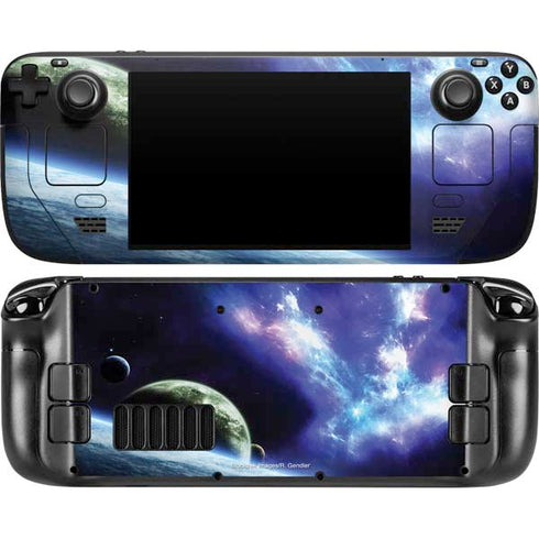 Bird-Shaped Nebula Steam Deck Handheld Gaming Computer OLED Skin
