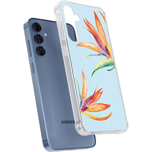 Birds of Paradise Summer Galaxy A55 5G Clear Case